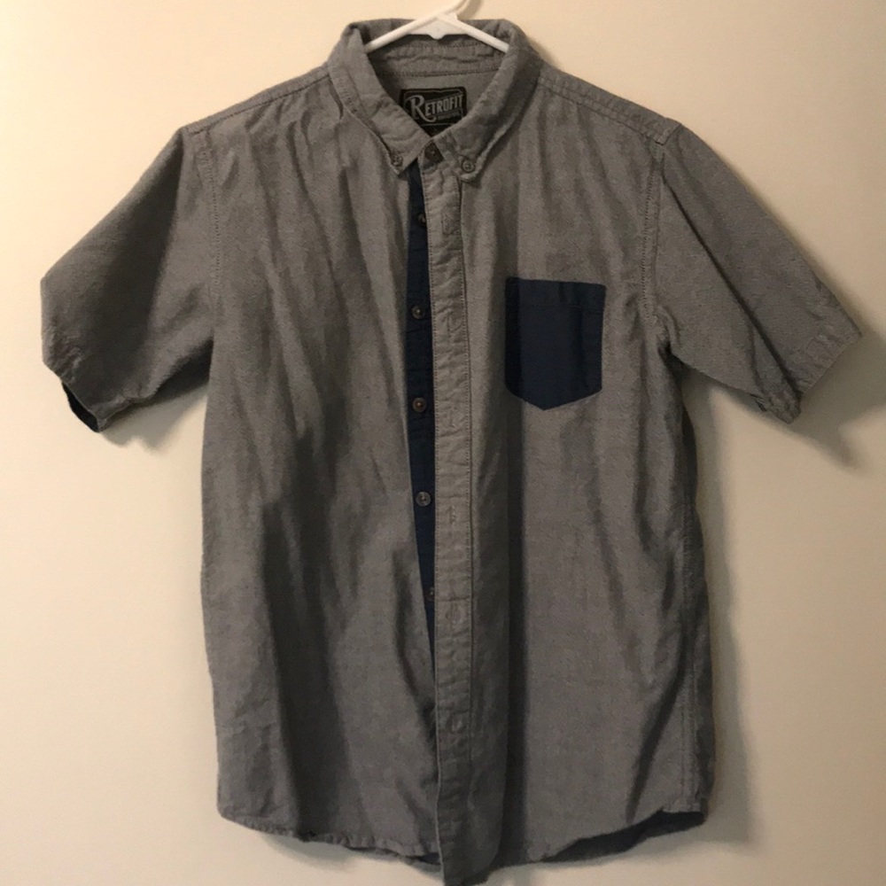 RETROFIT Contrast One Pocket Button Up Oxford
